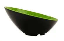 G.E.T - Brasilia 35.2 oz Black/Green Cascading Bowl (6 Per Case) - B-789-G/BK
