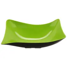 G.E.T - Brasilia 60.8 oz Black/Green Flare Bowl (3 Per Case) - ML-219-G/BK