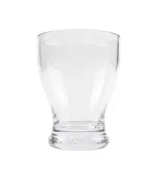 G.E.T - Specialty Drinkware 7 oz SAN Plastic Flared Glass (24 Per Case) - BB-07-CL