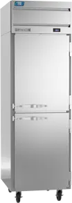 Beverage-Air - 26" Cross Temp Stainless Steel Refrigerator/Freezer w/ 2 Solid Swing Half Doors - CT1HC-1HS