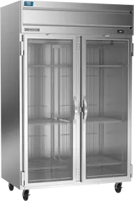 Beverage-Air - 52" Cross Temp Stainless Steel Refrigerator/Freezer w/ 2 Glass Swing Doors - CT2HC-1G