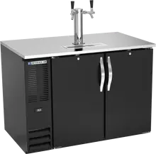 Beverage-Air - 48" Black Double Tap Kegerator - DD48HC-B