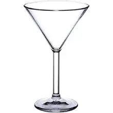 G.E.T - Specialty Drinkware 10 oz SAN Plastic Martini Glass (24 Per Case) - SW-1407-1-SAN-CL