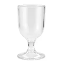 G.E.T - Specialty Drinkware 8 oz SAN Plastic Goblet (24 Per Case) - SW-1413-1-CL
