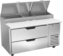Beverage-Air - 60" Pizza Prep Table w/ 2 Drawers - DPD60HC-2