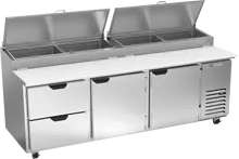 Beverage-Air - 93" Pizza Prep Table w/ 2 Doors & 2 Drawers - DPD93HC-2