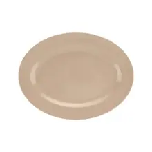 G.E.T - Tahoe 14" x 10" Sandstone Oval Platter (12 Per Case) - M-4020-S