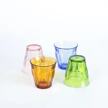 Duralex - 8 OZ Picardie Assorted Colored Glass Tumbler (Set of 4)