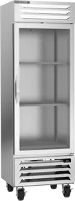 Beverage-Air - 27" Vista Reach-In Shallow Depth Freezer w/ 1 Glass Swing Door - FB19HC-1G