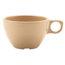 G.E.T - SuperMel 7.5 oz Sandstone Ovid Coffee Cup (48 Per Case) - DC-100-S