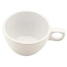 G.E.T - SuperMel 7.5 oz White Ovid Coffee Cup (48 Per Case) - DC-100-W
