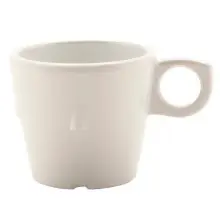 G.E.T - SuperMel 7.5 oz White Conic Stacking Cup (48 Per Case) - DC-101-W