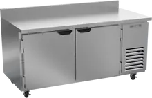 Beverage-Air - 67" Mobile Worktop Refrigerator w/ 2 Solid Swing Doors - WTR67AHC