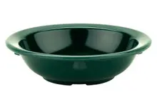 G.E.T - SuperMel 3.5 oz Hunter Green Rim Bowl (48 Per Case) - DN-335-HG