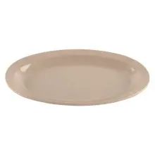 G.E.T - SuperMel 10" x 6.75" Sandstone Oval Platter (24 Per Case) - OP-610-S