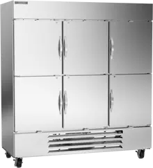 Beverage-Air - 75" Horizon Reach-In Freezer w/ 6 Solid Swing Half Doors - HBF72HC-1-HS