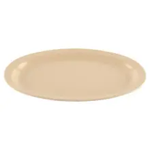 G.E.T - SuperMel 11.75" x 8.25" Tan Oval Platter (24 Per Case) - OP-612-T