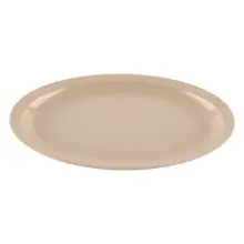 G.E.T - SuperMel 13.25" x 9.75" Sandstone Oval Platter (12 Per Case) - OP-614-S