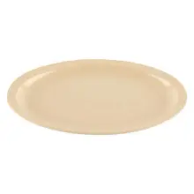 G.E.T - SuperMel 13.25" x 9.75" Tan Oval Platter (12 Per Case) - OP-614-T