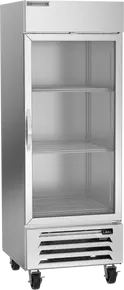 Beverage-Air - 30" Horizon Stainless Steel Reach-In Refrigerator w/ 1 Glass Swing Door - HBR27HC-1-G