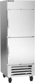 Beverage-Air - 30" Horizon Stainless Steel Reach-In Refrigerator w/ 2 Solid Swing Half Doors - HBR27HC-1-HS