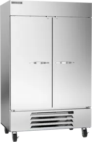 Beverage-Air - 52" Horizon Stainless Steel Reach-In Refrigerator w/ 2 Solid Swing Doors - HBR49HC-1