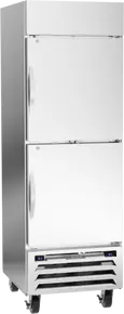 Beverage-Air - 27" Horizon Stainless Steel Reach-In Refrigerator/Freezer w/ 2 Solid Swing Half Doors - HBRF23HC-1-A