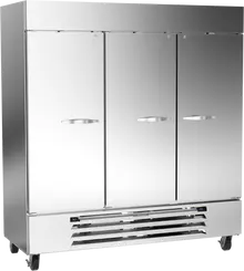 Beverage-Air - 75" Horizon Stainless Steel Reach-In Refrigerator/Freezer w/ 3 Solid Swing Doors - HBRF72HC-1-C