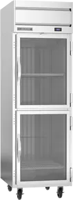 Beverage-Air - 26" Horizon Stainless Steel Reach-In Freezer w/ 2 Glass Swing Half Doors - HF1HC-1HG