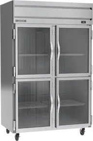 Beverage-Air - 52" Horizon Stainless Steel Reach-In Freezer w/ 4 Glass Swing Half Doors - HF2HC-1HG