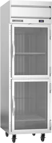 Beverage-Air - 26" Horizon Stainless Steel Reach-In Freezer w/ 2 Glass Swing Half Doors - HFP1HC-1HG