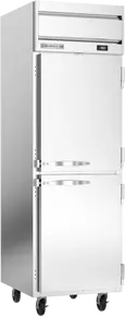 Beverage-Air - 26" Horizon Stainless Steel Reach-In Freezer w/ 2 Solid Swing Half Doors - HFP1HC-1HS