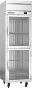 Beverage-Air - 26" Horizon Stainless Steel Reach-In Freezer w/ 2 Glass Swing Half Doors - HFPS1HC-1HG