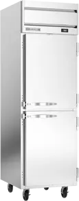 Beverage-Air - 26" Horizon Stainless Steel Reach-In Freezer w/ 2 Solid Swing Half Doors - HFPS1HC-1HS