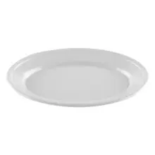 G.E.T - SuperMel 9.25" x 6.25" White Oval Platter (24 Per Case) - OP-911-W
