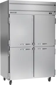Beverage-Air - 52" Horizon Stainless Steel Reach-In Freezer w/ 4 Solid Swing Half Doors - HFS2HC-1HS