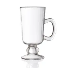 G.E.T - 10 oz Clear Tritan Irish Coffee Mug W/ Handle (24 Per Case) - SW-1449-CL