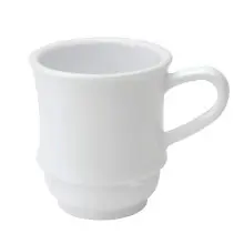 G.E.T - Diamond White 8 oz Stacking Mug (24 Per Case) - TM-1208-W