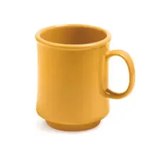 G.E.T - Diamond Mardi Gras 8 oz Tropical Yellow Tritan Stacking Mug (24 Per Case) - TM-1308-TY