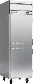 Beverage-Air - 26" Horizon Stainless Steel Reach-In Refrigerator w/ 2 Solid Swing Half Doors - HRPS1HC-1HS