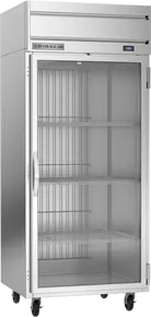 Beverage-Air - 35" Horizon Stainless Steel Reach-In Refrigerator w/ 1 Glass Swing Door - HRPS1WHC-1G