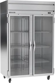 Beverage-Air - 52" Horizon Stainless Steel Reach-In Refrigerator w/ 2 Glass Swing Doors - HRPS2HC-1G