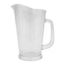 G.E.T - 60 oz SAN Plastic Clear Tapered Pitcher (12 Per Case) - P-1064-1-CL