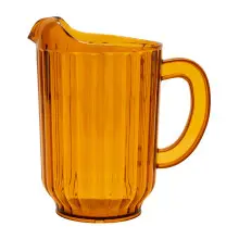 G.E.T - 60 oz SAN Plastic Amber Pitcher (12 Per Case) - P-2064-1-A