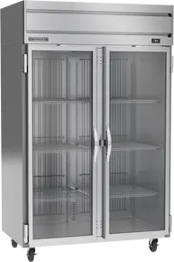 Beverage-Air - 52" Horizon Stainless Steel Reach-In Refrigerator w/ 2 Glass Swing Doors - HRS2HC-1G