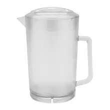 G.E.T - 64 oz SAN Plastic Clear Textured Pitcher (12 Per Case) - P-3064-1-CL