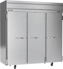 Beverage-Air - 78" Horizon Stainless Steel Reach-In Refrigerator w/ 3 Solid Swing Doors - HRS3HC-1S