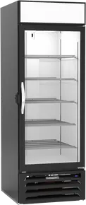 Beverage-Air - 28" MarketMax IQ Black Merchandiser Freezer w/ 1 Swing Glass Door - MMF23HC-1-B-IQ