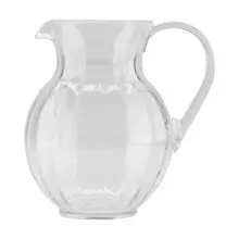 G.E.T - 90 oz Polycarbonate Clear Tahiti Pitcher (12 Per Case) - P-4090-PC-CL