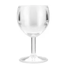 G.E.T - 6 oz SAN Plastic Clear Wine Glass (24 Per Case) - SW-1406-1-SAN-CL